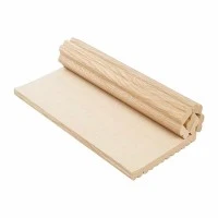 Veneer Kayu Teknologi PVC Papan Dinding Tepi Bulat